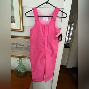 NWT The Children’s Place Pink Snow Bib Sz 4T